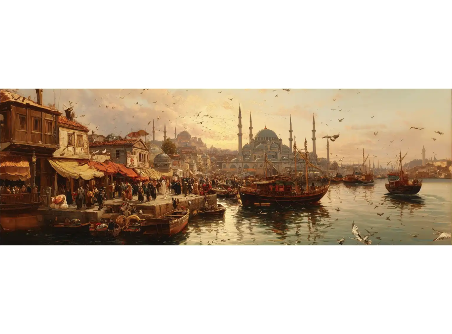 ANATOLIAN Panoramatické puzzle Starý Istanbul 1000 dílků