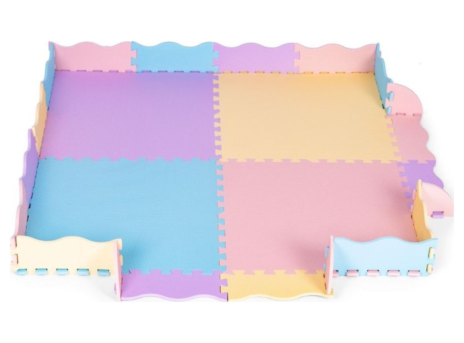 ECOTOYS Pěnové puzzle pastelové SX s okraji