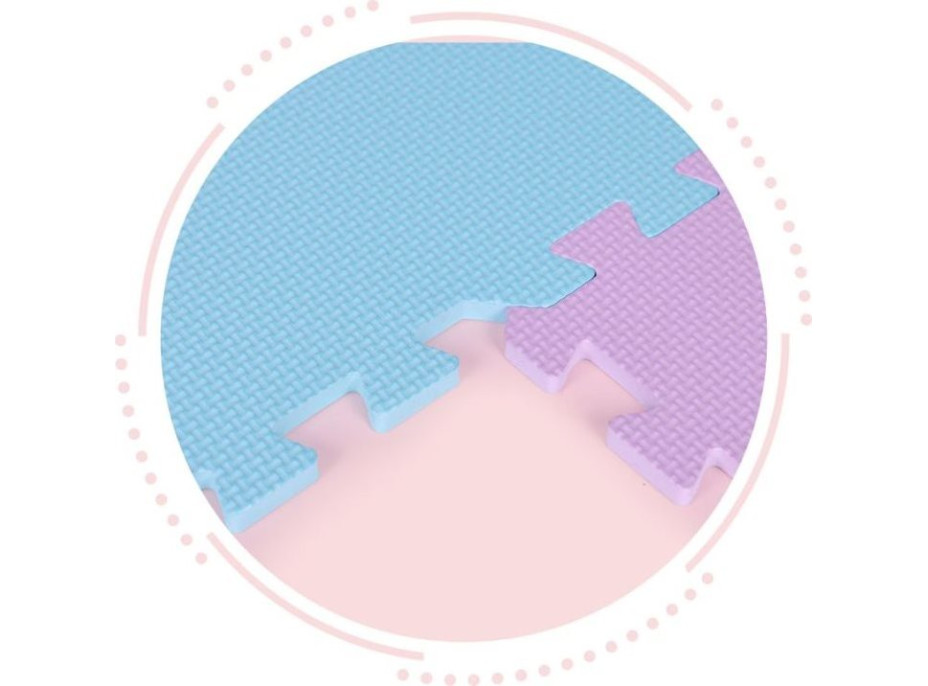 ECOTOYS Pěnové puzzle pastelové SX s okraji