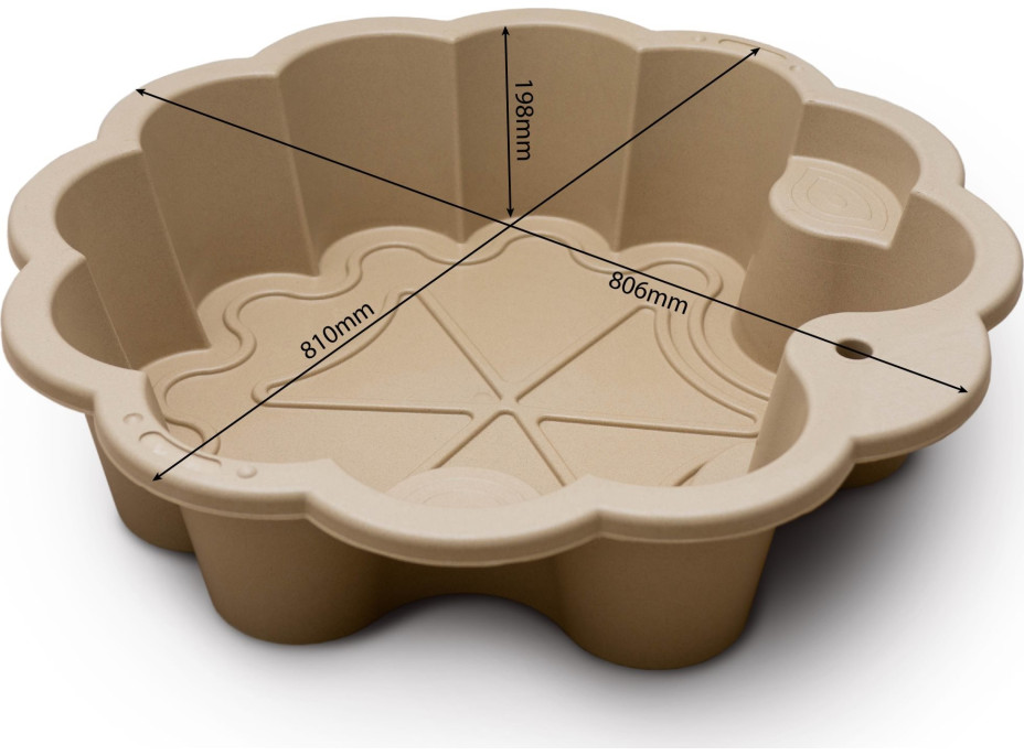 DOLONI Pískoviště Květina EKO béžová