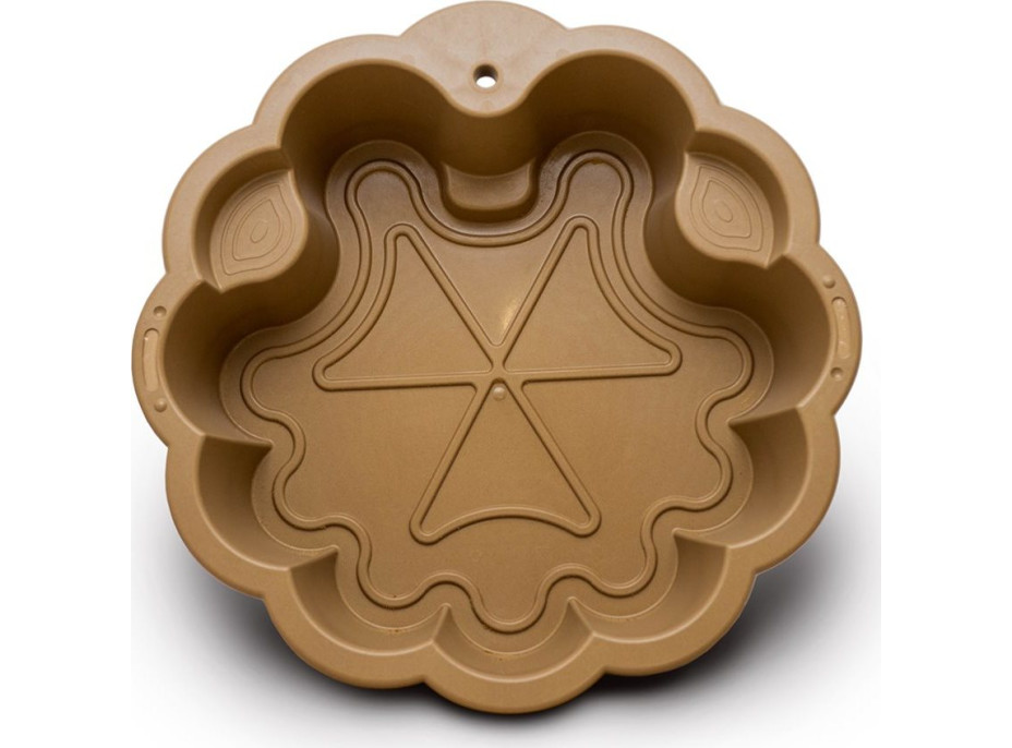 DOLONI Pískoviště Květina EKO hnědá se slunečníkem