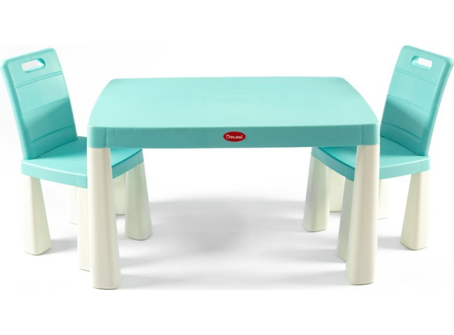DOLONI Plastový stolek s židlemi modro-bílý