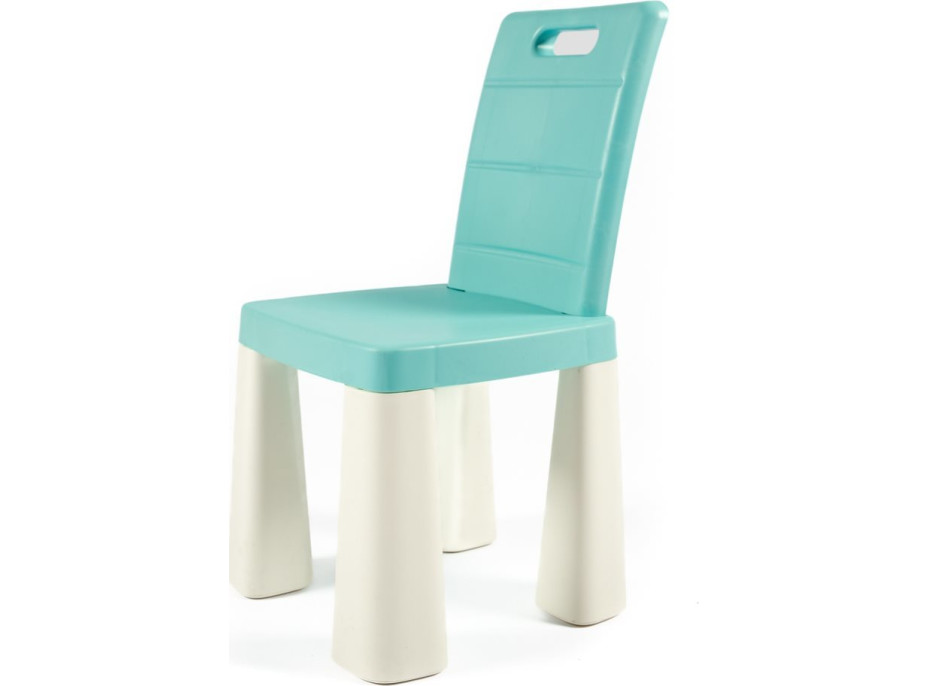 DOLONI Plastový stolek s židlemi modro-bílý