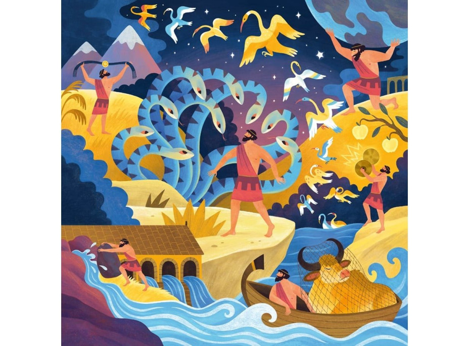 RAVENSBURGER Puzzle 12 Héraklových úkolů 64 dílků