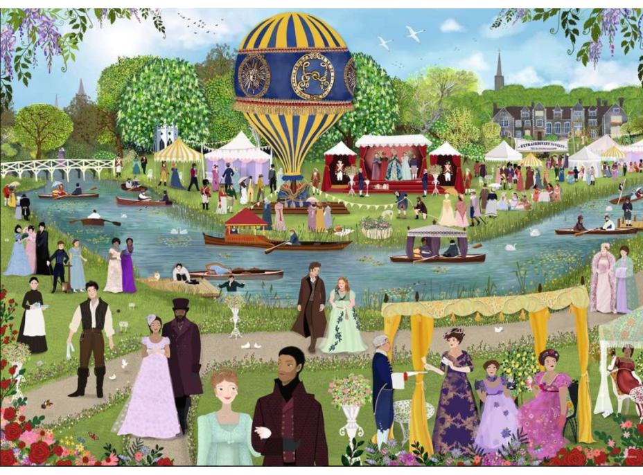 RAVENSBURGER Puzzle Bridgertonovi 1000 dílků