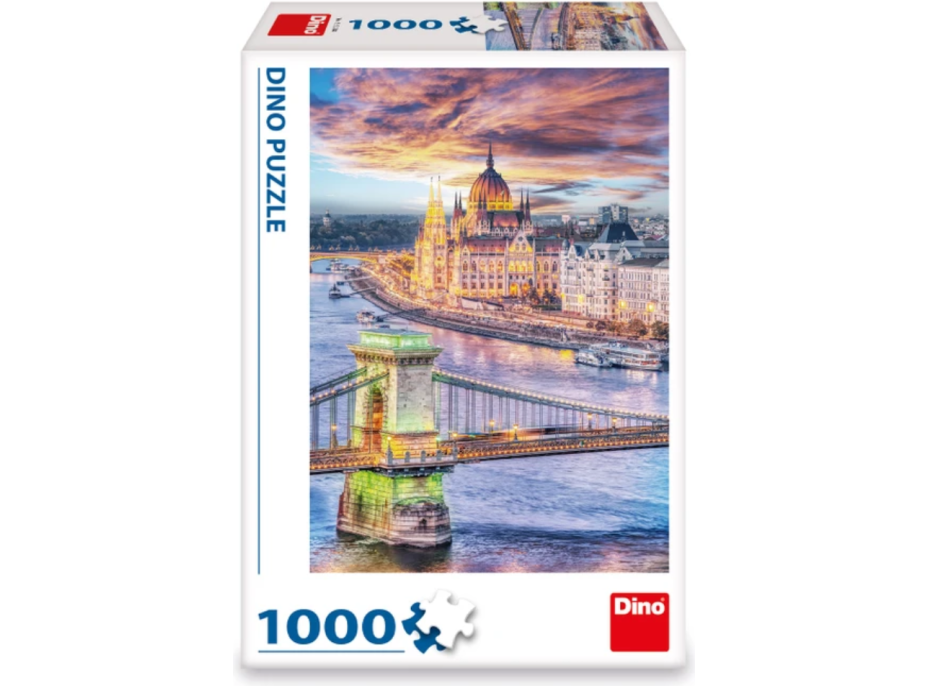 DINO Puzzle Řetězový most, Budapešť 1000 dílků