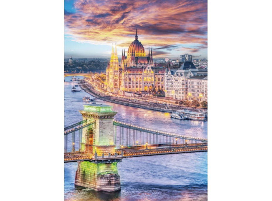 DINO Puzzle Řetězový most, Budapešť 1000 dílků