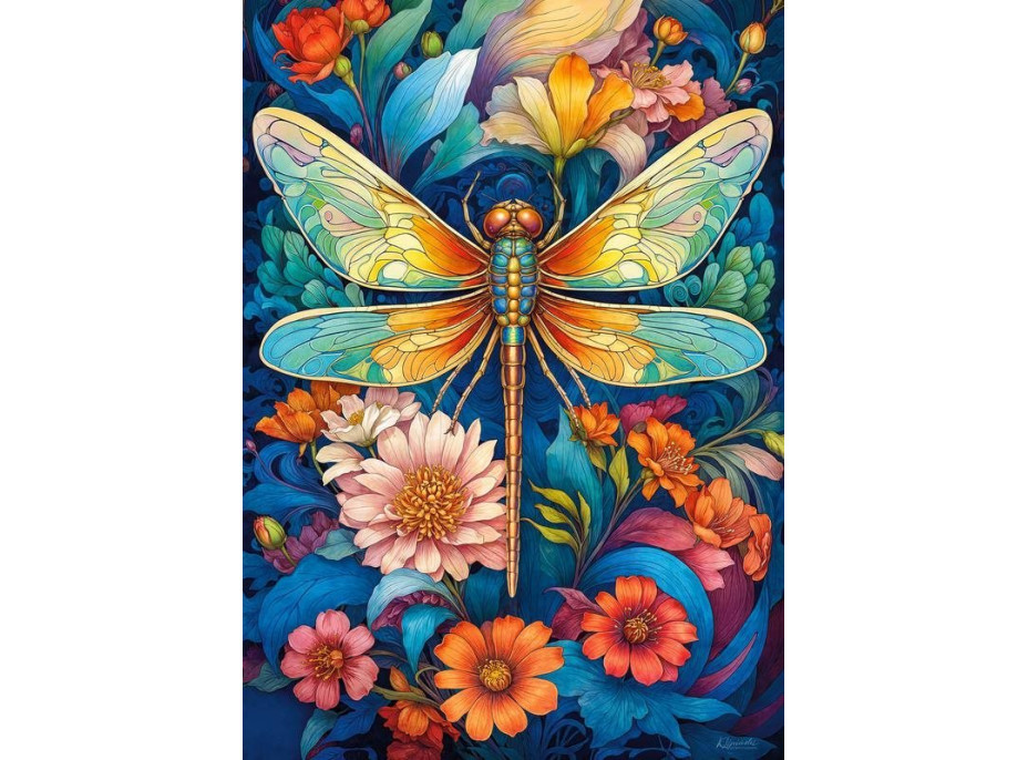 CHERRY PAZZI Puzzle Duhová křídla 1000 dílků