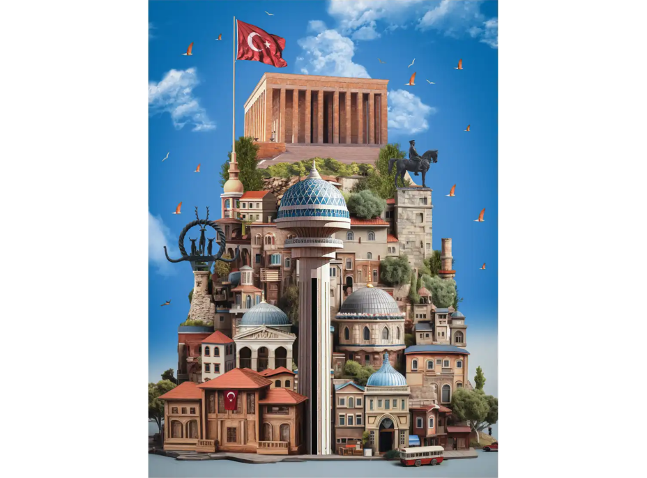 ANATOLIAN Puzzle Ankara 1000 dílků