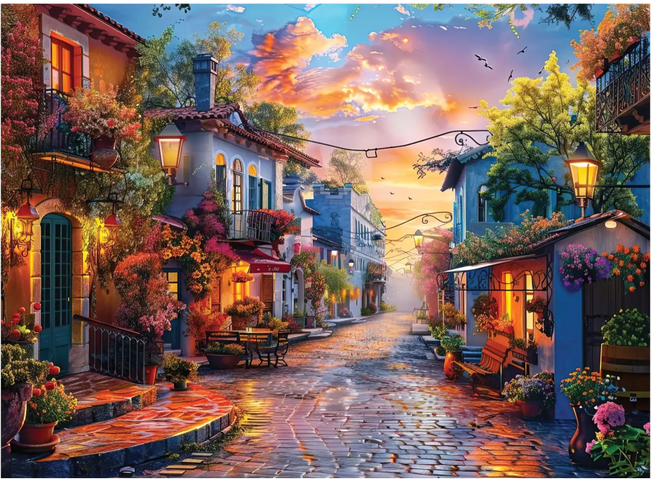 ANATOLIAN Puzzle Klidná ulice 1000 dílků