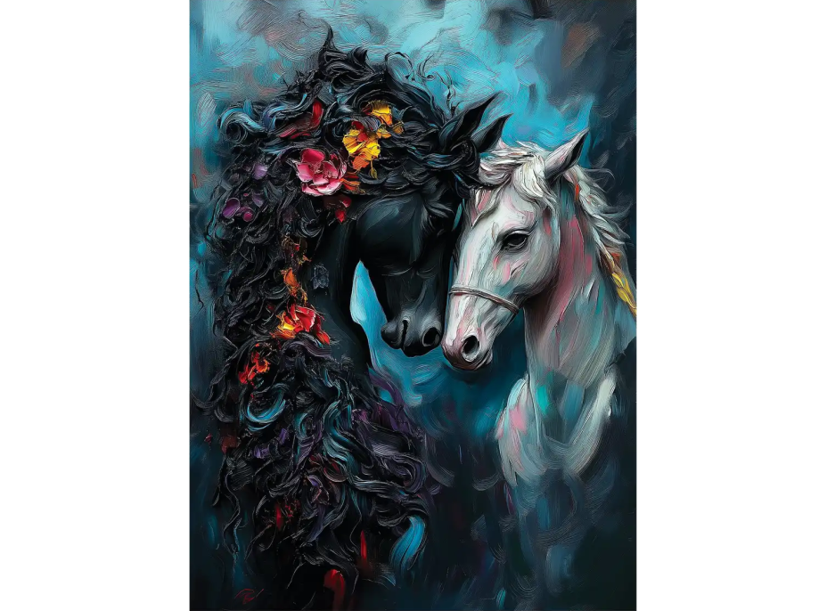 ANATOLIAN Puzzle Černá a bílá 1000 dílků