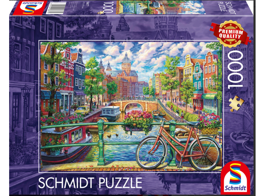 SCHMIDT Puzzle Kouzlo amsterdamského kanálu 1000 dílků