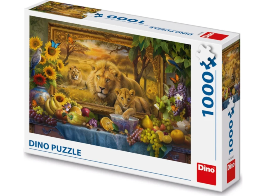 DINO Puzzle Z obrazu: Lvi 1000 dílků