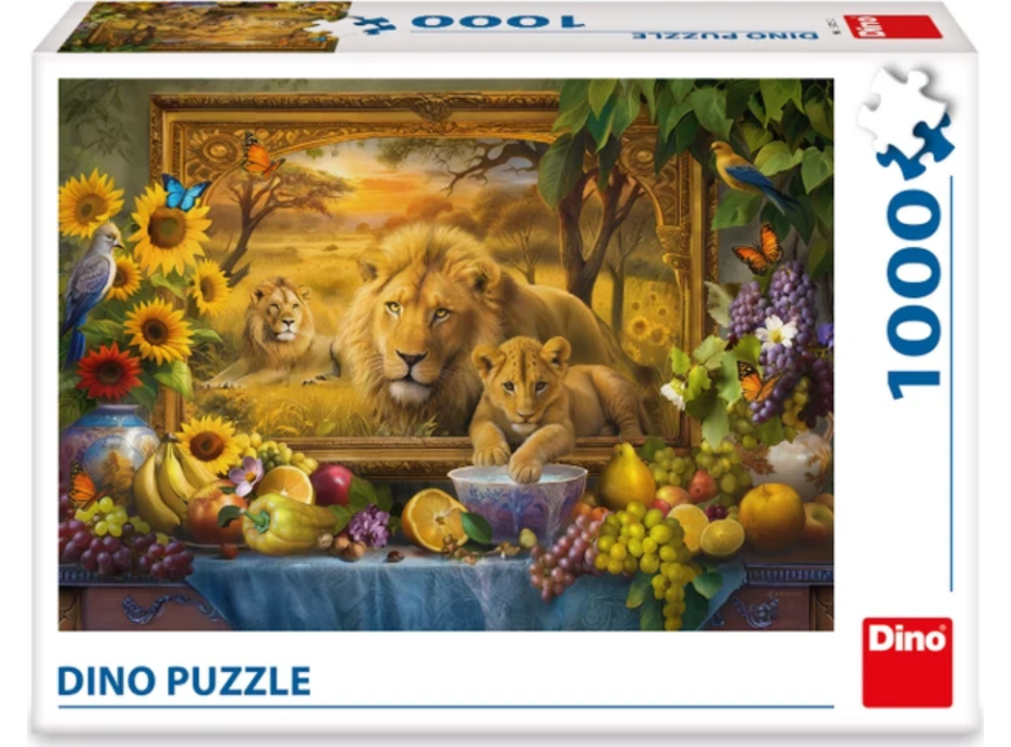 DINO Puzzle Z obrazu: Lvi 1000 dílků