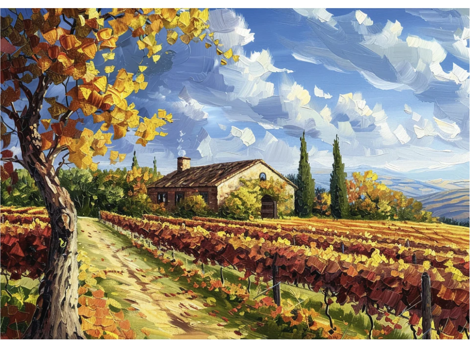 DINO Puzzle Malovaná vinice 500 dílků