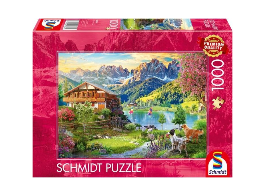 SCHMIDT Puzzle Odpočinek v Dolomitech 1000 dílků