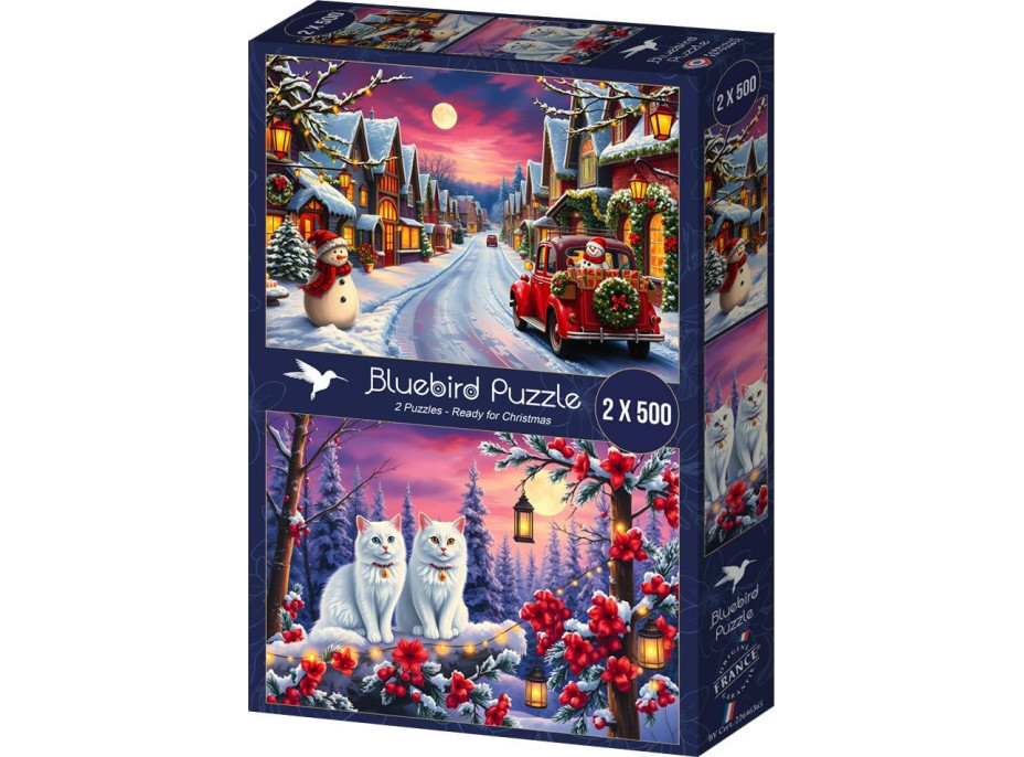 BLUEBIRD Puzzle Připraveni na Vánoce 2x500 dílků