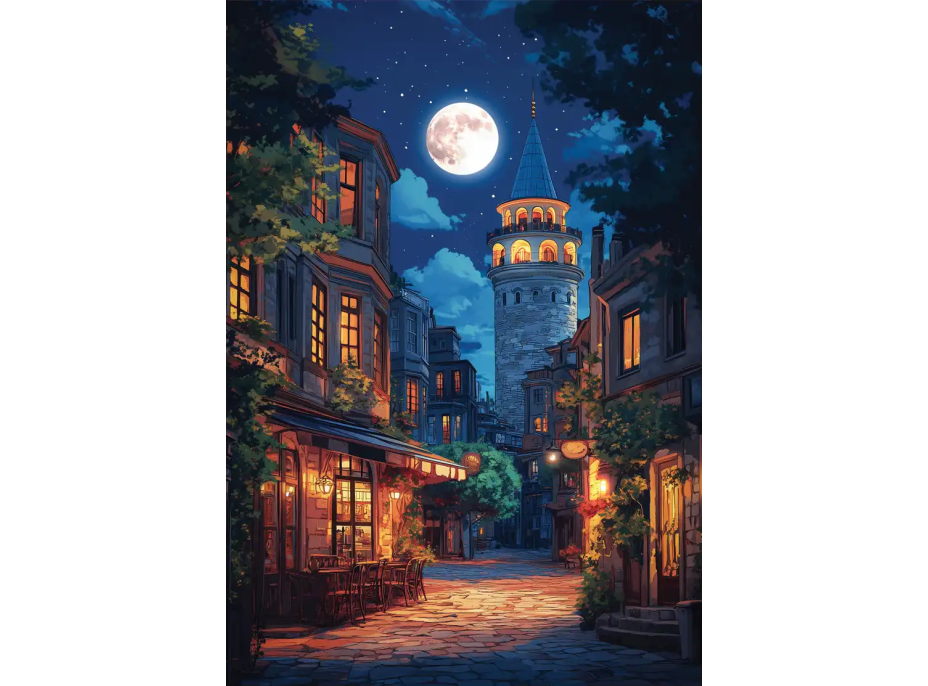 ANATOLIAN Puzzle Galata za úplňku 500 dílků