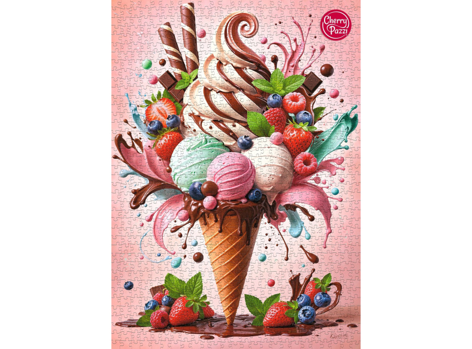 CHERRY PAZZI Puzzle Sladká blaženost 1000 dílků