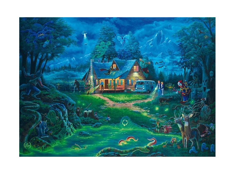 SCHMIDT Puzzle Strašidelný dům 1000 dílků