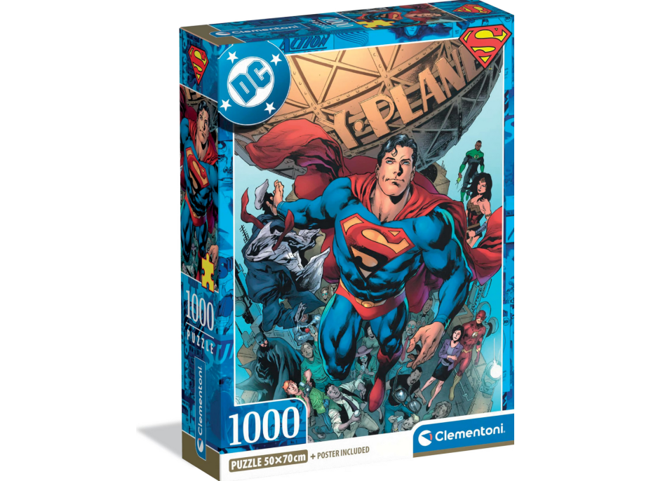 CLEMENTONI Puzzle Superman 1000 dílků