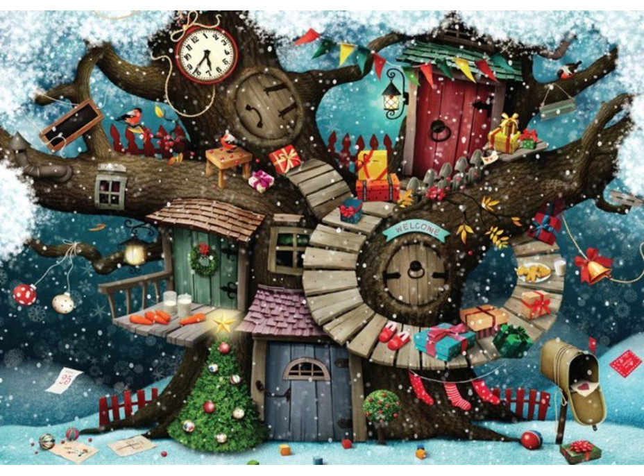 MAGNOLIA Puzzle Vánoce v lese 1000 dílků