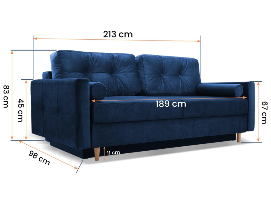 Rozkládací pohovka SALERNO 213 (více variant)