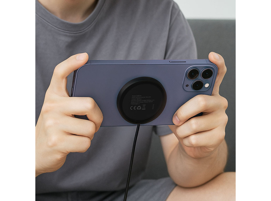 Solight bezdrátová nabíječka, Qi2, MagSafe kompatibilní