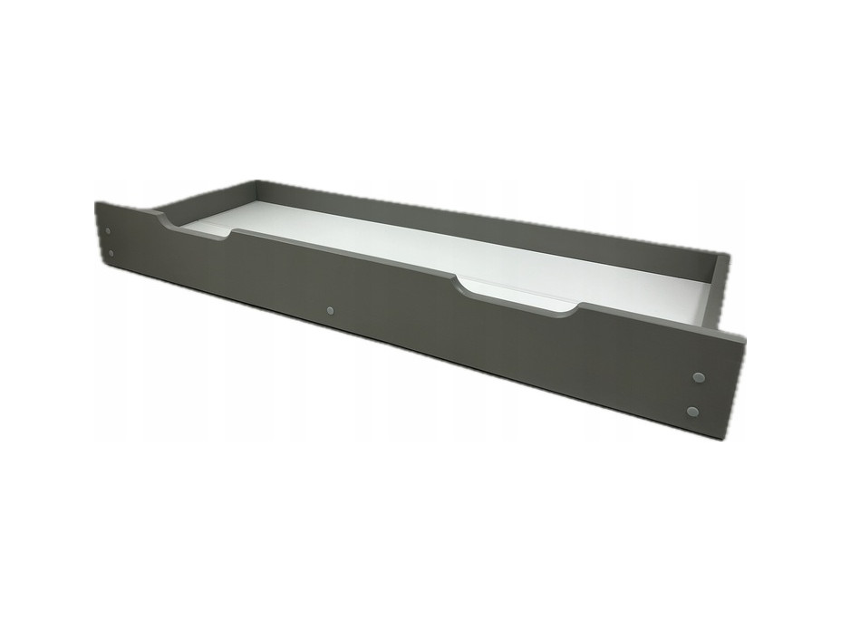 Dětská postel z masivu borovice FRANK - 200x90 cm - šedá