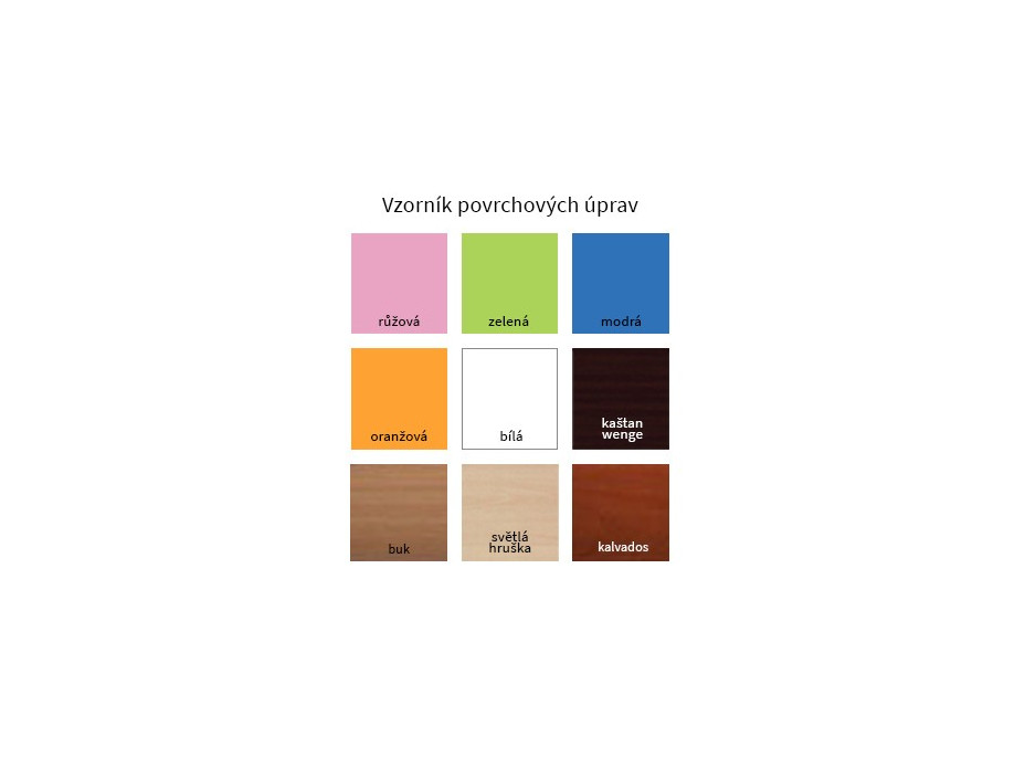 Dětská skříň PRINC A PRINCEZNA - TYP 6B, oranžová