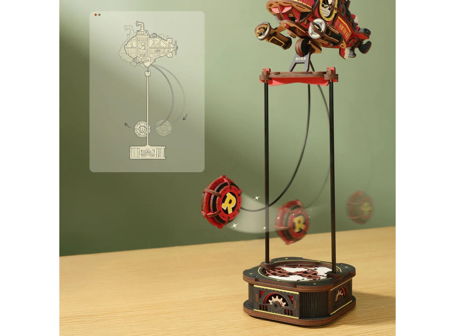 RoboTime 3D mechanická skládačka Ponorka s kyvadlem