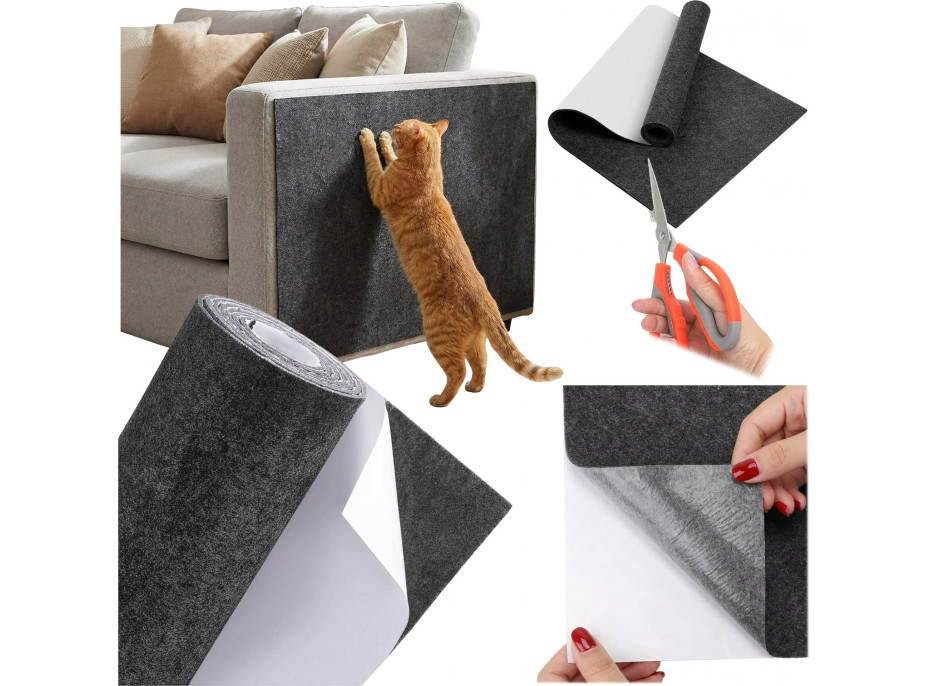 Samolepící škrabadlo pro kočky KITTY 200x40 cm