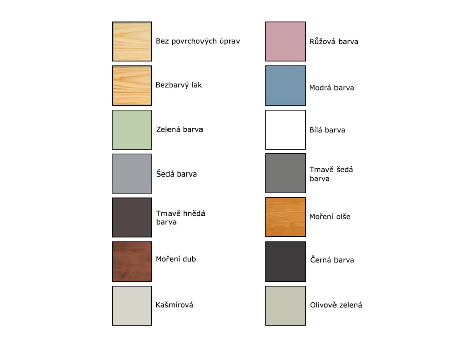 Odnímatelná zábrana z masivu - typ A - 80 cm