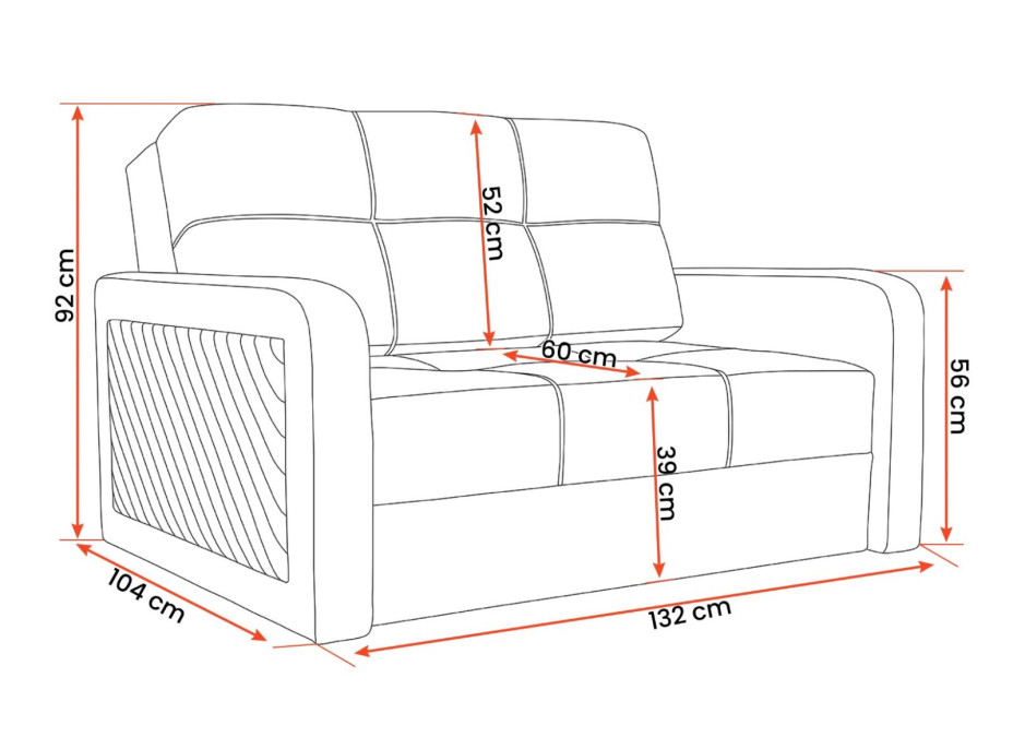 Rozkládací pohovka FRANCO (více variant)