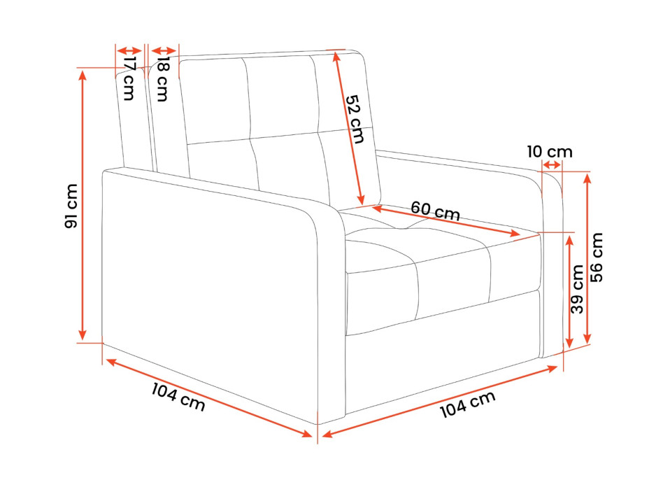 Rozkládací pohovka VICENZA 1 (více variant)