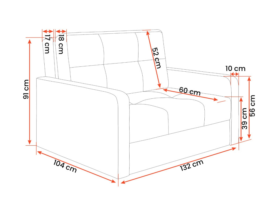Rozkládací pohovka VICENZA 2 (více variant)