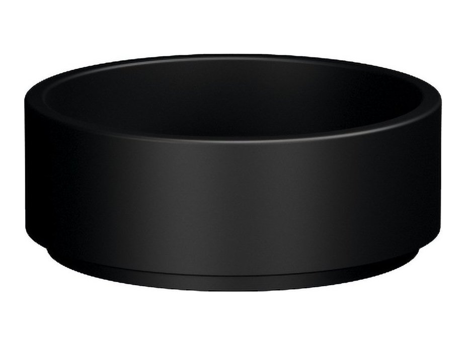 Kerasan OKE keramické umyvadlo na desku, Ø 40cm, černá mat 554131