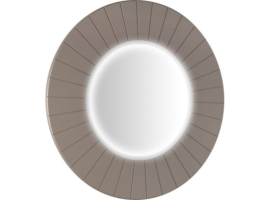 Sapho LUMIRO STRIP kulaté zrcadlo s LED osvětlením v rámu ø 75cm, agila LR750-4343S