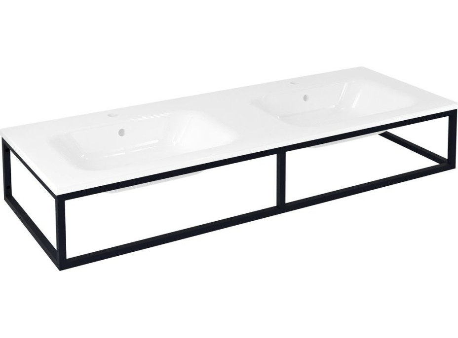 Sapho SKA konzole pod umyvadlo/desku 140x22x51cm, černá mat SKA840