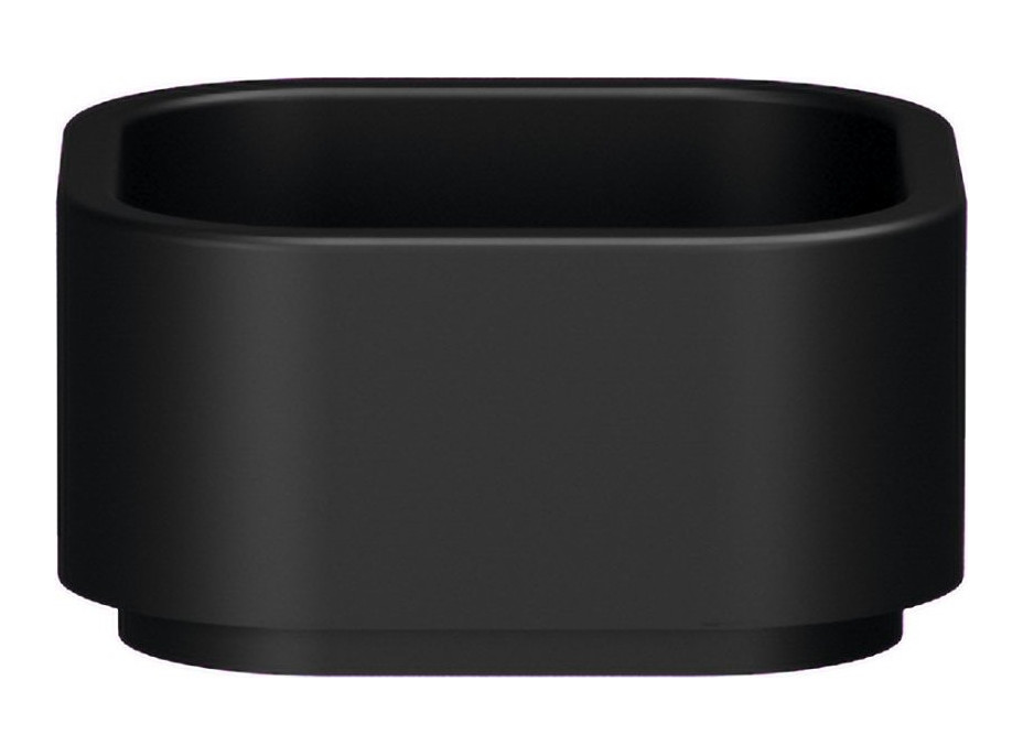 Kerasan HAKO keramické umyvadlo na desku 30x30cm, černá mat 554331