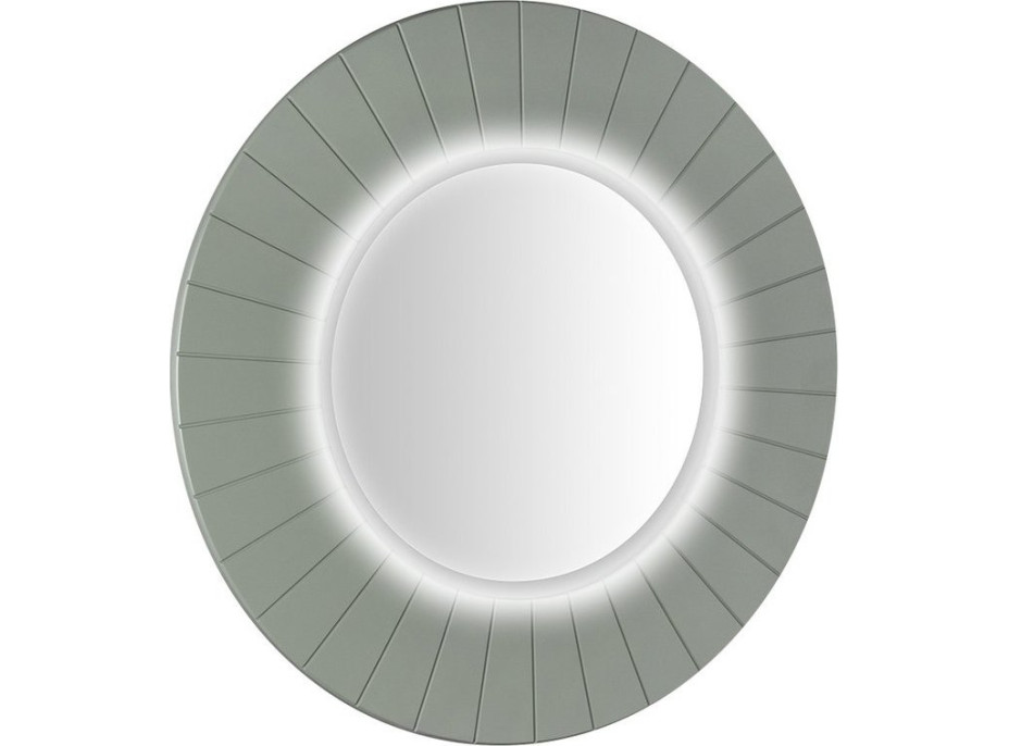 Sapho LUMIRO STRIP kulaté zrcadlo s LED osvětlením v rámu ø 75cm, verde LR750-4444S