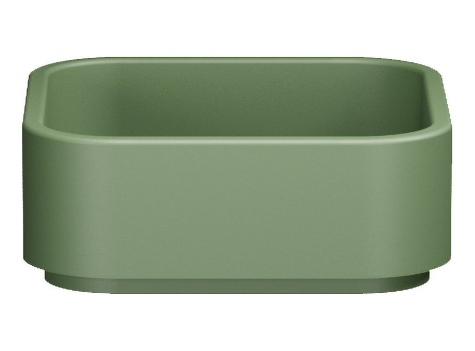 Kerasan HAKO keramické umyvadlo na desku 40x40cm, verde mat 554411