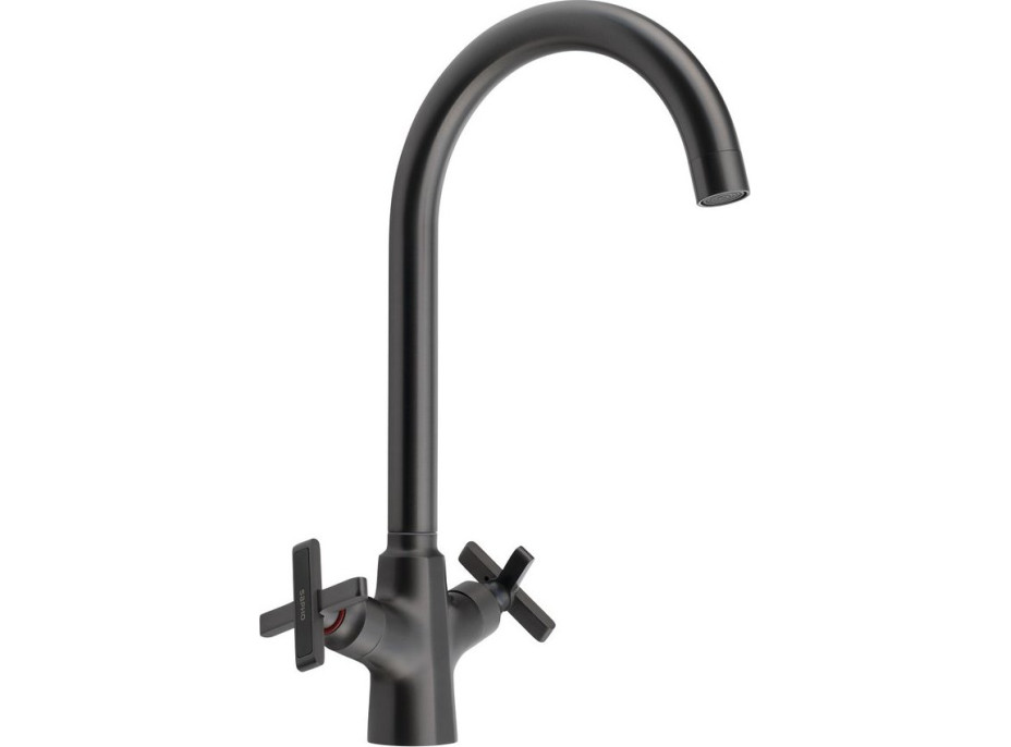 Sapho XELLA stojánková dřezová baterie, gun metal XE603GM