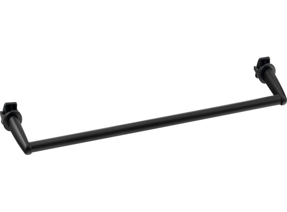 Aqualine Sušák ručníků na otopná tělesa 46cm rovný, černá mat IDR-50B