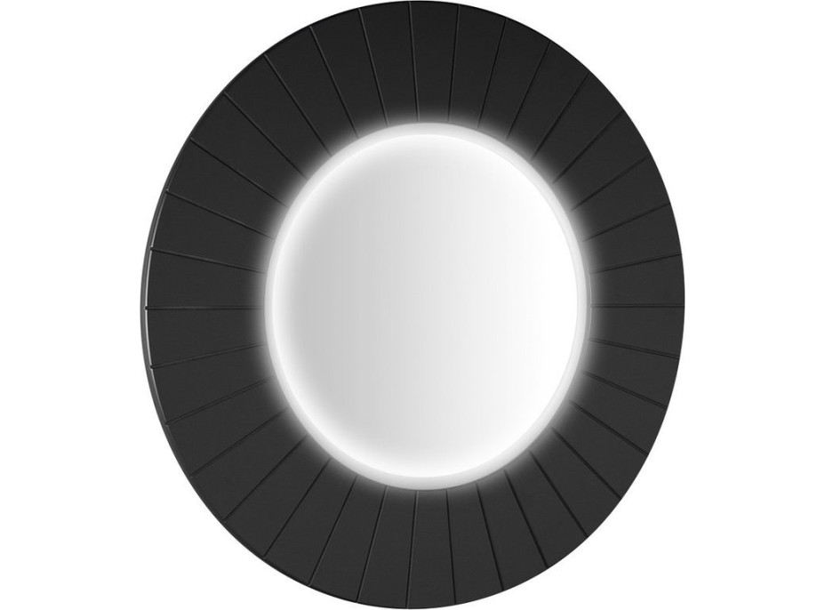 Sapho LUMIRO STRIP kulaté zrcadlo s LED osvětlením v rámu ø 75cm, carina LR750-4141S