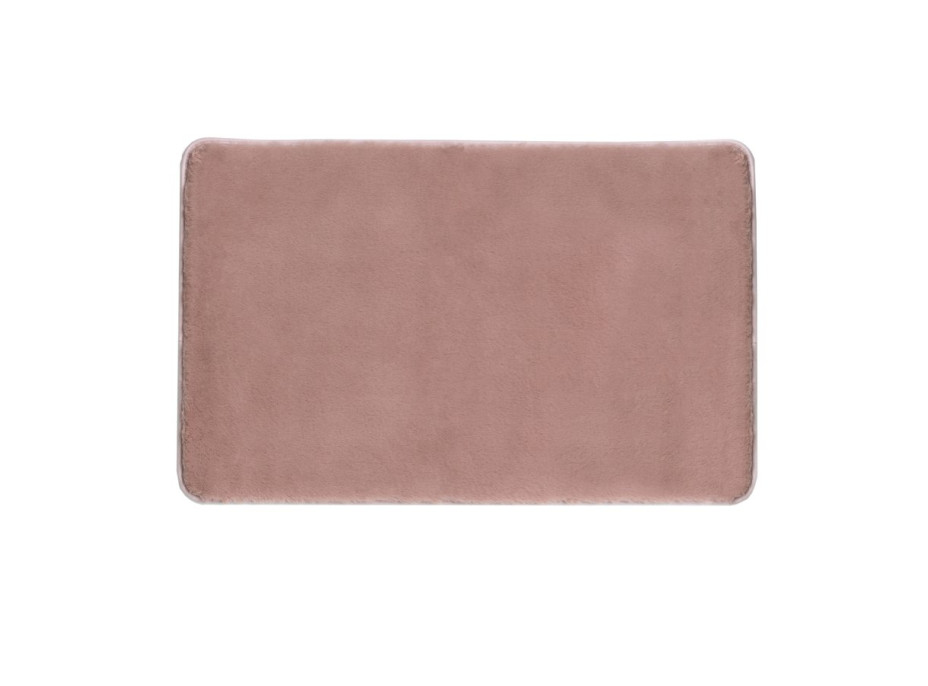 Gedy FUZZY koupelnová předložka, 60x100cm, 100% polyester, protiskluz, růžová 96FY100610