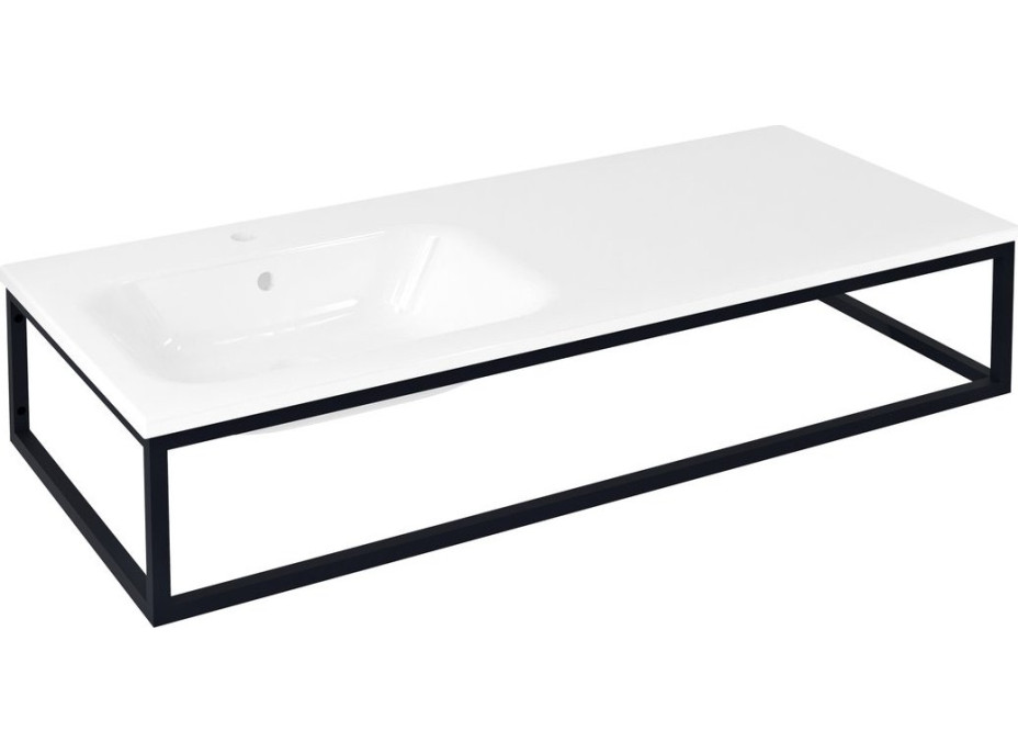 Sapho SKA konzole pod umyvadlo/desku 119, 7x22x51cm, černá mat SKA820