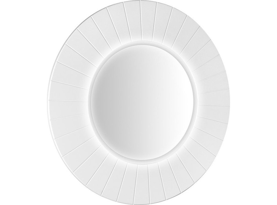 Sapho LUMIRO STRIP kulaté zrcadlo s LED osvětlením v rámu ø 75cm, bílá mat LR750-3131S