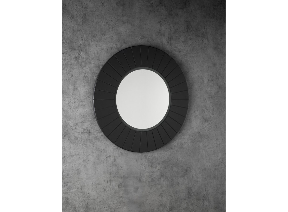 Sapho LUMIRO STRIP kulaté zrcadlo s LED osvětlením v rámu ø 75cm, carina LR750-4141S