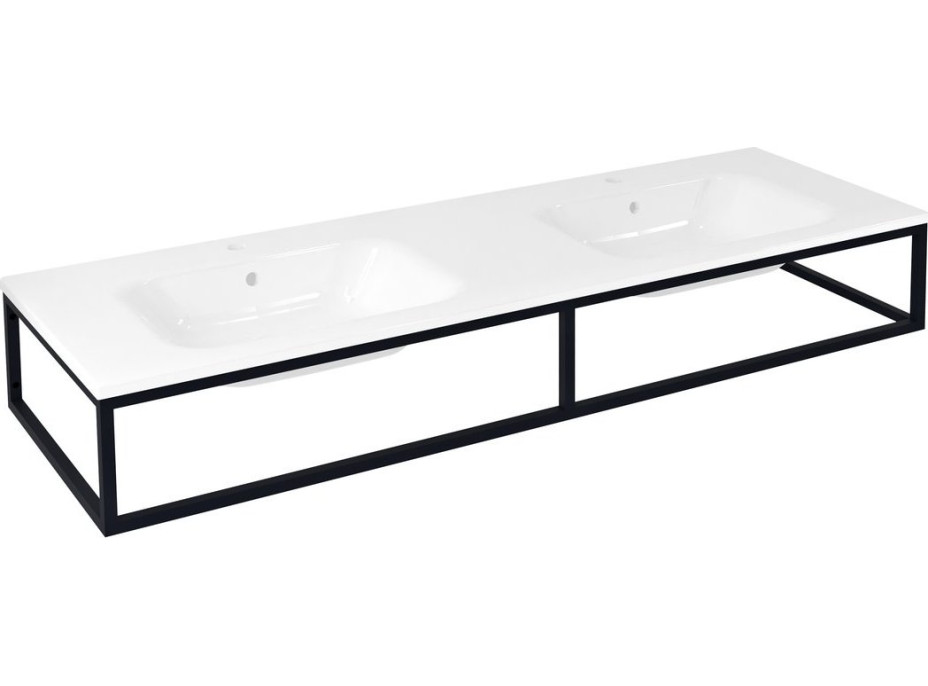 Sapho SKA konzole pod umyvadlo/desku 160x22x51cm, černá mat SKA860